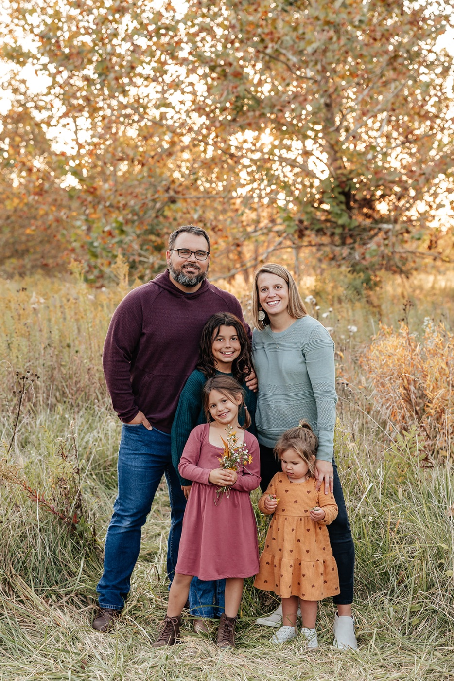 Eric and Dana Chole with their three daughters