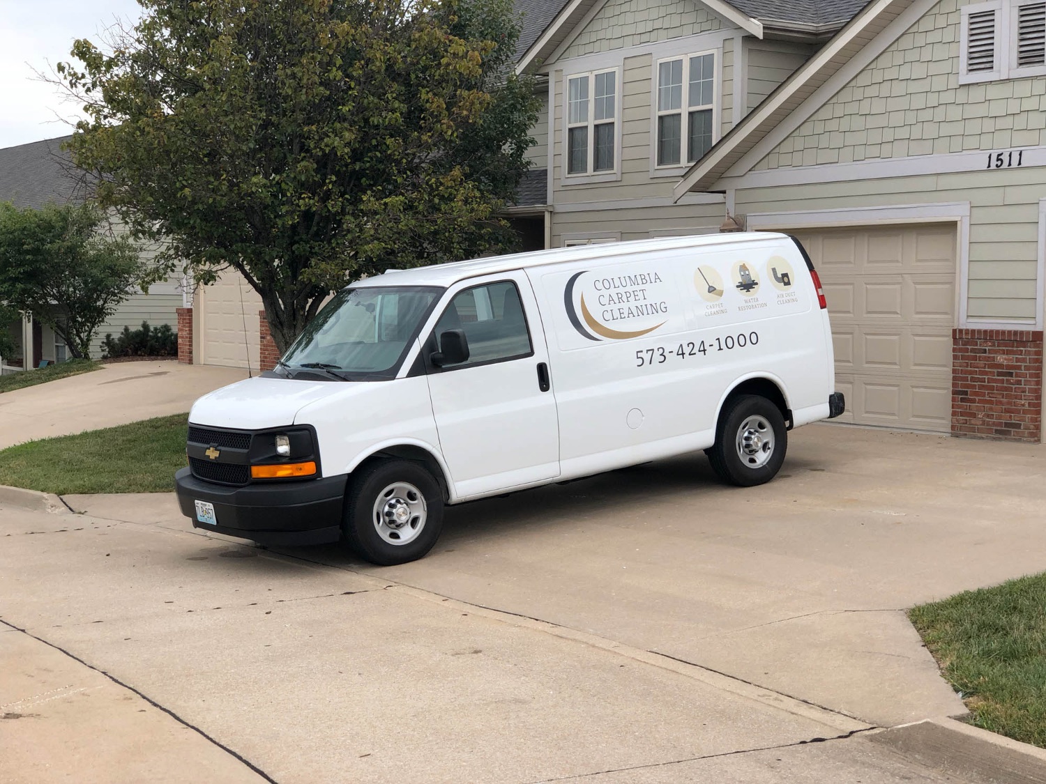 Columbia Carpet Cleaning service van